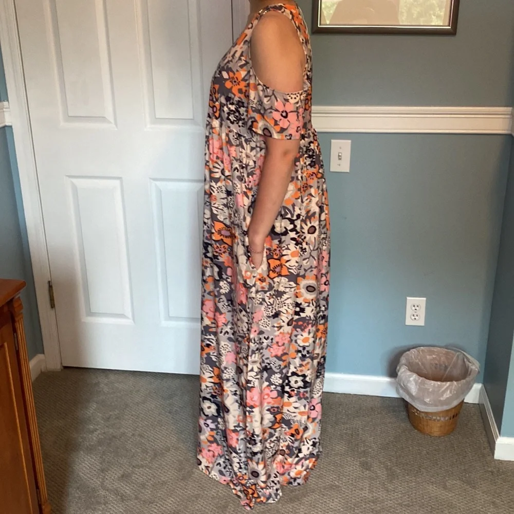 Summer Maxi Dress Tlora Plus big for XL - Picture 6 of 8